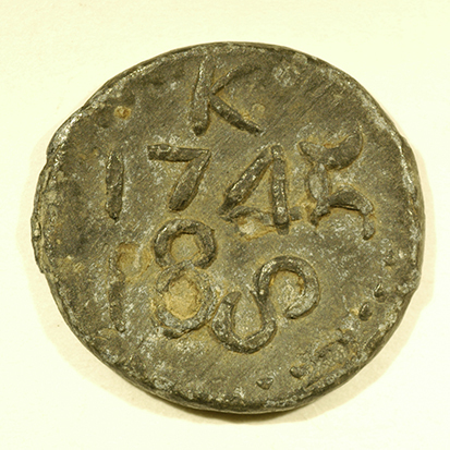 Broodpenning, circa 1745